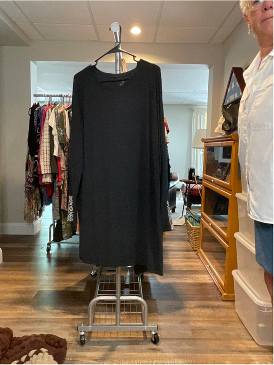 Life Is Good Tops - Life is Good Long Sleeve Tee Dress L Heathered Gray